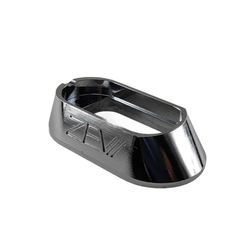 Embudo aluminio copa grande diseño ramas labrado con letras ZEV para Glock 17, 19, 34, 45, 22, 23, 24, 35 (9mm, .40 o .357 Sig) (Gen 3, 4 o 5)
