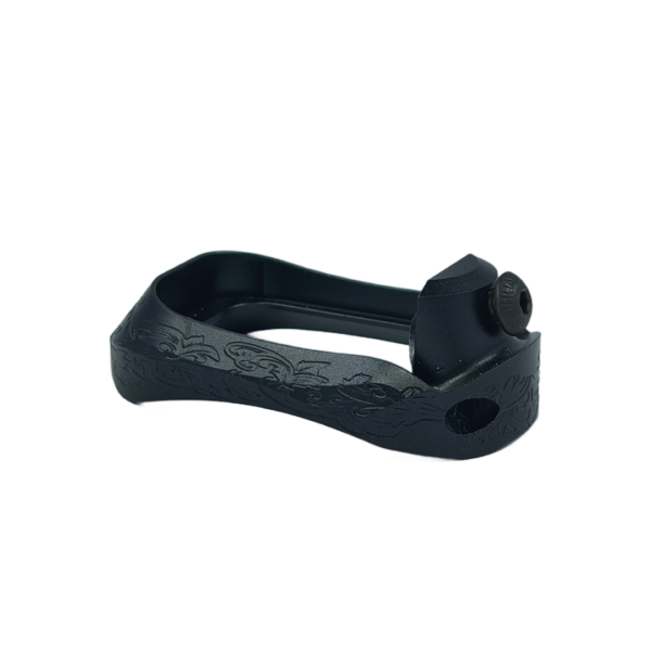 Embudo aluminio Slim deiseño ramas labrado Glock 17, 34, 45, 22, 23, 24, 35 (9mm, .40 o .357 Sig) (Gen 3, 4 o 5)