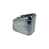 PLUS 5 GLOCK PUNISHE CROMO RESINA BLANCA CRISTAL Extención +5 aluminio con Imagen 3d y decorado resina, para glock 17/15 RD 9mm/.40