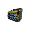 PLUS 5 GLOCK PUNISHER ORO RESINA NEGRA Y CRISTAL Extención +5 aluminio con Imagen 3d y decorado resina, para glock 17/15 RD 9mm/.40