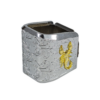 Extención +5 aluminio universal para tolvas de metal doble fila, diseño escorpion 3D y ramas labradas