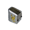 Extención +5 aluminio universal para tolvas de metal doble fila, diseño escorpion 3D y ramas labradas