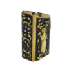 PLUS 10 UNIVERSAL TADEO ORO RESINA NEGRA CHISPAS ORO 2 Extención +10 aluminio universal para tolvas de metal doble fila, diseño san judas tadeo 3D, decorado con ramas 3D, resinas, cristales y chispas brillantes